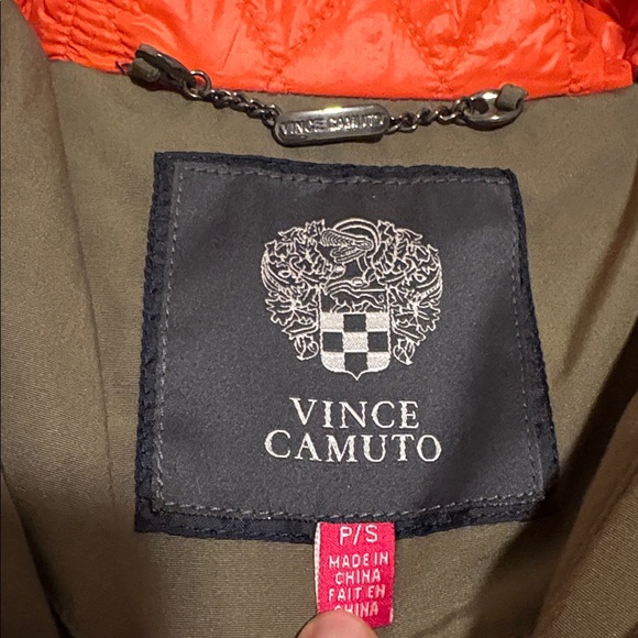 Vince Camuto Olive Puffer Coat with Faux Fur Hood - Picture 2 of 15